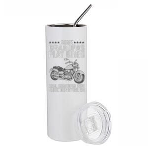 Funny Motorcycle For Grandpa Dad Motorcycle Lovers Riders Stainless Steel Tumbler