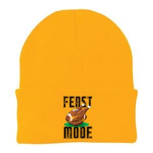 Feast Mode Funny Turkey Day Thanksgiving Gift Great Gift Knit Cap Winter Beanie