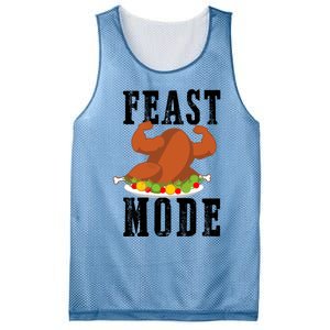 Feast Mode Funny Turkey Muscle Thanksgiving Gift Gift Mesh Reversible Basketball Jersey Tank