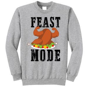 Feast Mode Funny Turkey Muscle Thanksgiving Gift Gift Sweatshirt