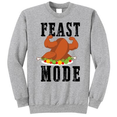 Feast Mode Funny Turkey Muscle Thanksgiving Gift Gift Sweatshirt