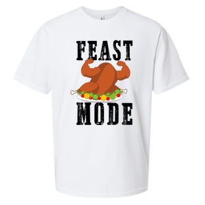 Feast Mode Funny Turkey Muscle Thanksgiving Gift Gift Sueded Cloud Jersey T-Shirt