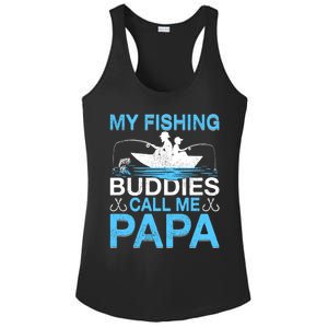 Funny My Fishing Buddies Call Papa Fishing Father's Day Meaningful Gift Ladies PosiCharge Competitor Racerback Tank