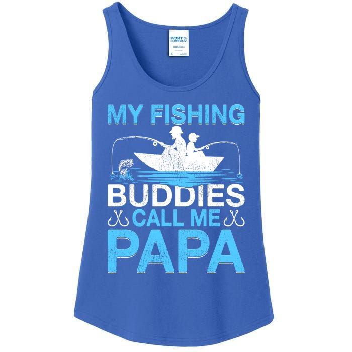 Funny My Fishing Buddies Call Papa Fishing Father's Day Meaningful Gift Ladies Essential Tank