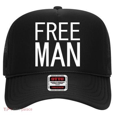 Free Man High Crown Mesh Back Trucker Hat
