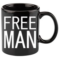 Free Man 11oz C Handle Ceramic Mug