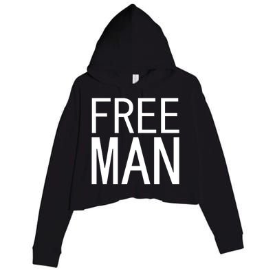 Free Man Crop Fleece Hoodie