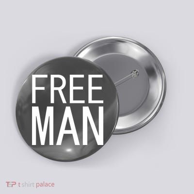 Free Man Button