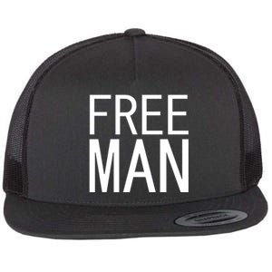 Free Man Flat Bill Trucker Hat