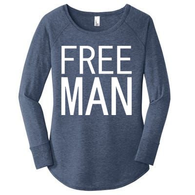 Free Man Women's Perfect Tri Tunic Long Sleeve Shirt