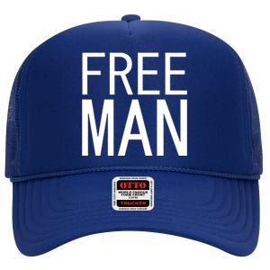 Free Man High Crown Mesh Back Trucker Hat