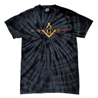 Freemason Masonic Fraternal Freemasonry Square Compass Tie-Dye T-Shirt