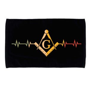 Freemason Masonic Fraternal Freemasonry Square Compass Microfiber Hand Towel