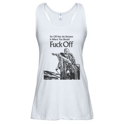 Funny Meme Fuck Off Ladies Essential Flowy Tank