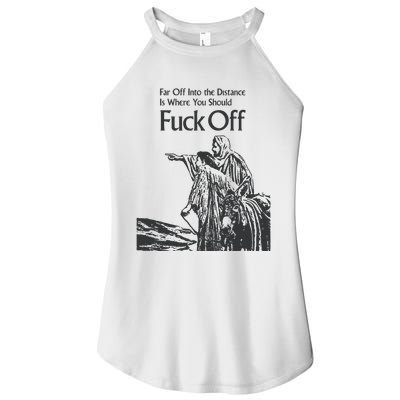 Funny Meme Fuck Off Women's Perfect Tri Rocker Tank