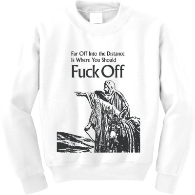 Funny Meme Fuck Off Kids Sweatshirt