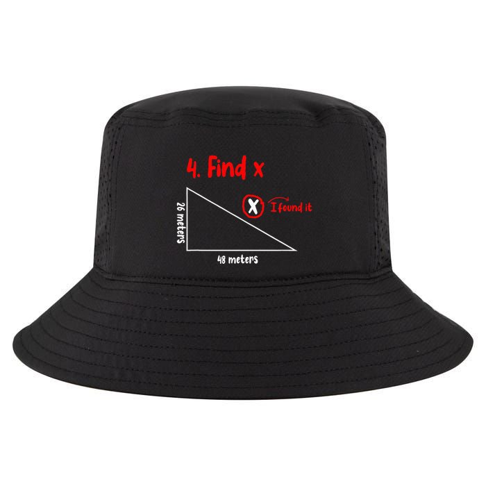 Funny Math Find X Diagram Triangle Lover Cool Comfort Performance Bucket Hat