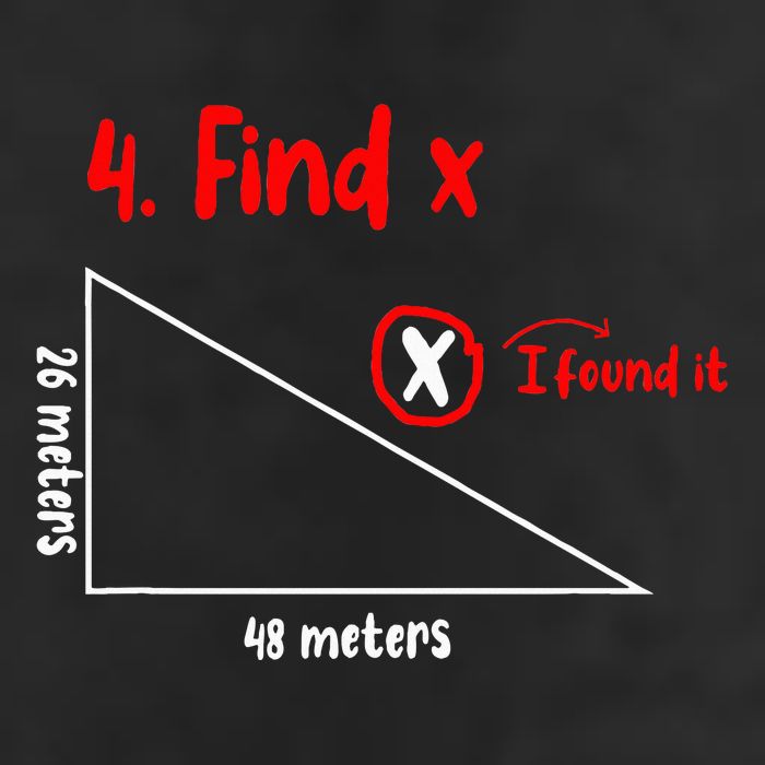 Funny Math Find X Diagram Triangle Lover Cool Comfort Performance Bucket Hat