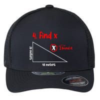 Funny Math Find X Diagram Triangle Lover Flexfit Unipanel Trucker Cap