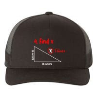Funny Math Find X Diagram Triangle Lover Yupoong Adult 5-Panel Trucker Hat
