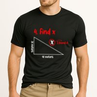 Funny Math Find X Diagram Triangle Lover Performance Shirt
