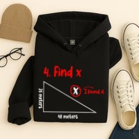 Funny Math Find X Diagram Triangle Lover Hoodie