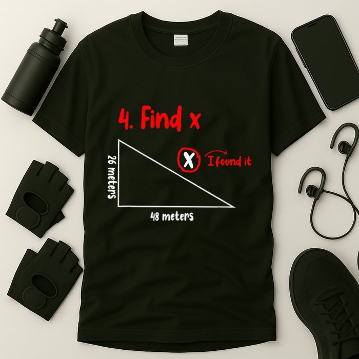 Funny Math Find X Diagram Triangle Lover T-Shirt