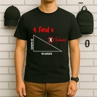Funny Math Find X Diagram Triangle Lover T-Shirt