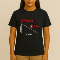Funny Math Find X Diagram Triangle Lover T-Shirt