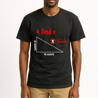 Funny Math Find X Diagram Triangle Lover Tall T-Shirt