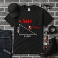 Funny Math Find X Diagram Triangle Lover Tall T-Shirt