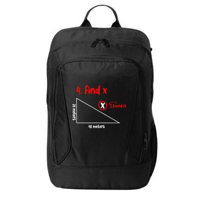 Funny Math Find X Diagram Triangle Lover City Backpack