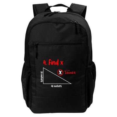 Funny Math Find X Diagram Triangle Lover Daily Commute Backpack