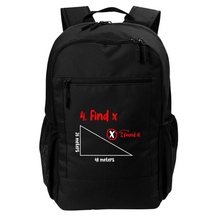 Funny Math Find X Diagram Triangle Lover Backpack