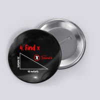 Funny Math Find X Diagram Triangle Lover Button