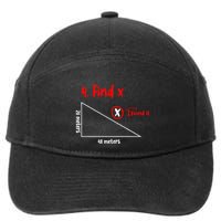 Funny Math Find X Diagram Triangle Lover 7-Panel Snapback Hat