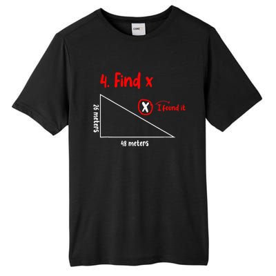 Funny Math Find X Diagram Triangle Lover Tall Fusion ChromaSoft Performance T-Shirt