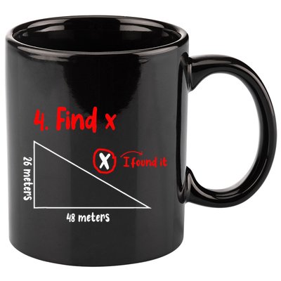 Funny Math Find X Diagram Triangle Lover 11oz C Handle Ceramic Mug