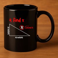 Funny Math Find X Diagram Triangle Lover 11oz C Handle Ceramic Mug