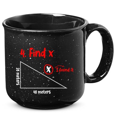 Funny Math Find X Diagram Triangle Lover 15oz Campfire Ceramic Mug