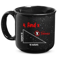 Funny Math Find X Diagram Triangle Lover 15oz Campfire Ceramic Mug