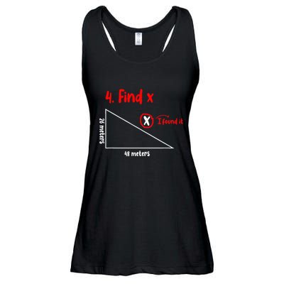 Funny Math Find X Diagram Triangle Lover Ladies Essential Flowy Tank