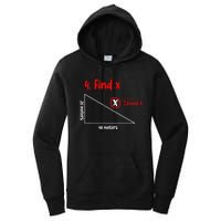 Funny Math Find X Diagram Triangle Lover Women's Pullover Hoodie