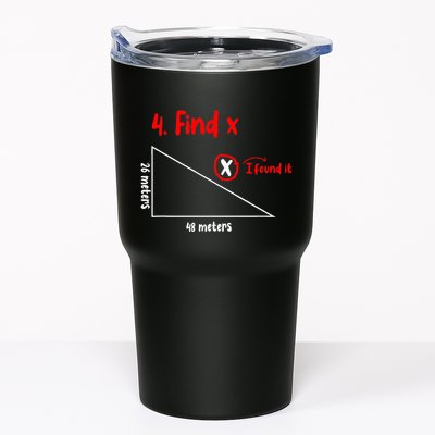 Funny Math Find X Diagram Triangle Lover Tumbler
