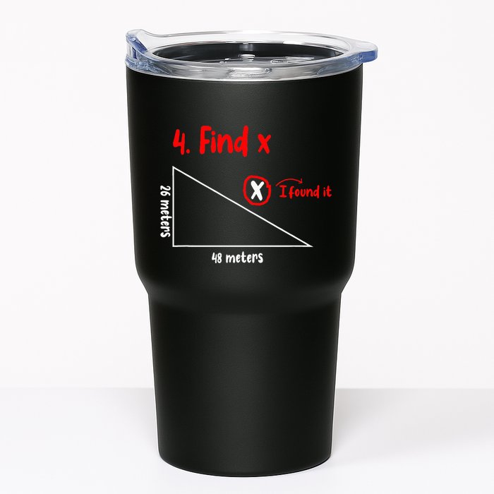 Funny Math Find X Diagram Triangle Lover Tumbler
