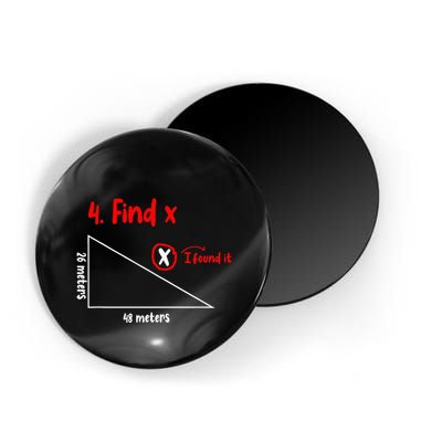Funny Math Find X Diagram Triangle Lover Magnet