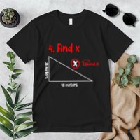 Funny Math Find X Diagram Triangle Lover Premium T-Shirt