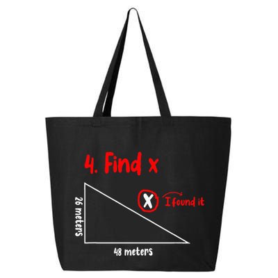 Funny Math Find X Diagram Triangle Lover 25L Jumbo Tote