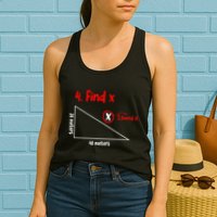Funny Math Find X Diagram Triangle Lover Womens Tank Top
