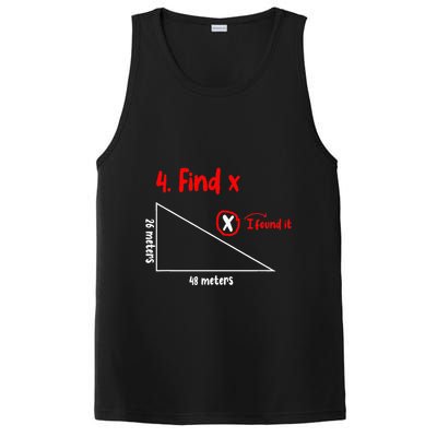 Funny Math Find X Diagram Triangle Lover PosiCharge Competitor Tank